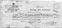 Fiszel's birth certificate